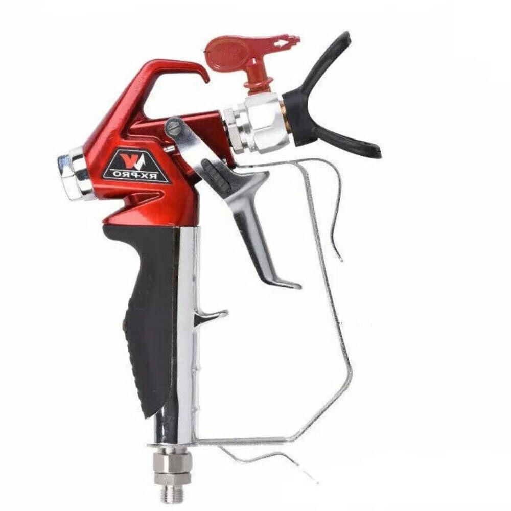 Airless Paint Spray Gun with 517 tip High Pressure 4000 PSI Red Series Airless Sprayer Gun (4 Finger)