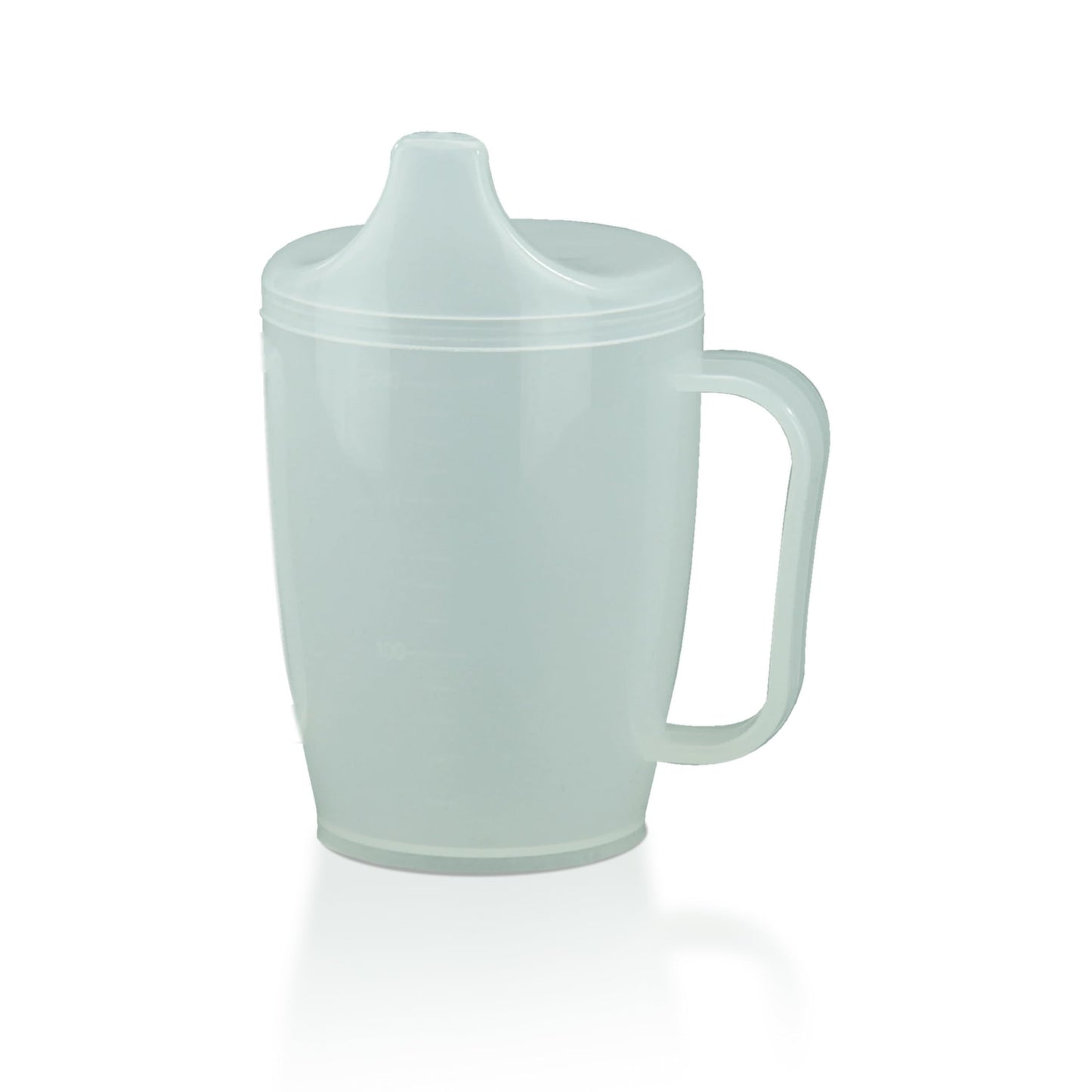 HaseMed Adult Sippy Cup with Easy-Grip Handle & Spout Lid, 8.5 oz – Lightweight & Spill-Resistant Mug for Seniors & Adults, Use for Cold Beverages, Travel & Home - 1 Pack