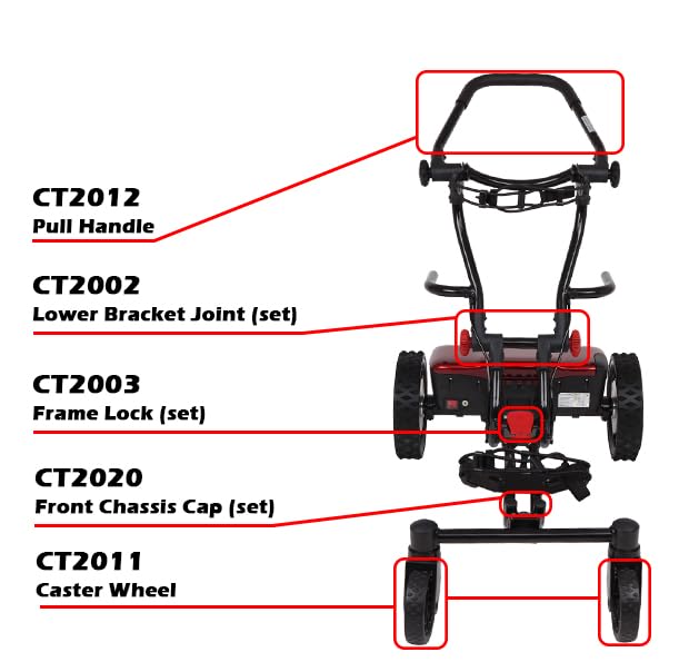 CaddyTrek R2 Electric Golf Follow Cart (Black)