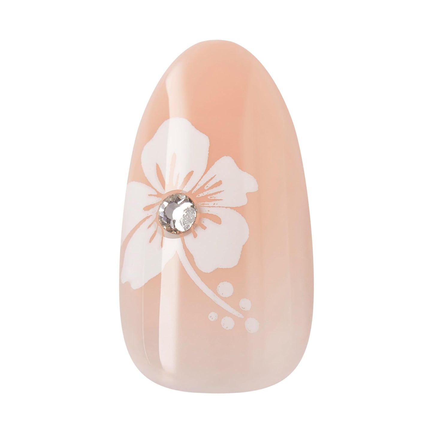 Kiss Impress No Glue Mani Press On Nails, Design, 'Buttercup Shine', White, Medium Size, Almond Shape, Includes 30 Nails, Prep Pad, Instructions Sheet, 1 Manicure Stick, 1 Mini File