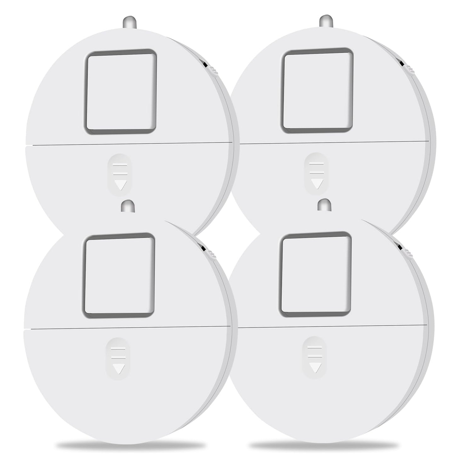 Window Alarm System 4-Pack - Ultra-Loud 120dB Alarms with Advanced Vibration Sensors - Window Security Alarms for Glass Break Detection - Features Low Battery LED Indicator
