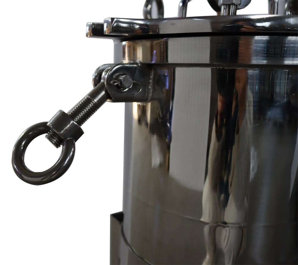 PreAsion #1 Bag Filter Housing 304 Stainless Steel Filter Solid-Liquid Separation Tool 120PSI Industrial Sock Filter 2" Fnpt in/Out Bag Water Filter Purification Equipment