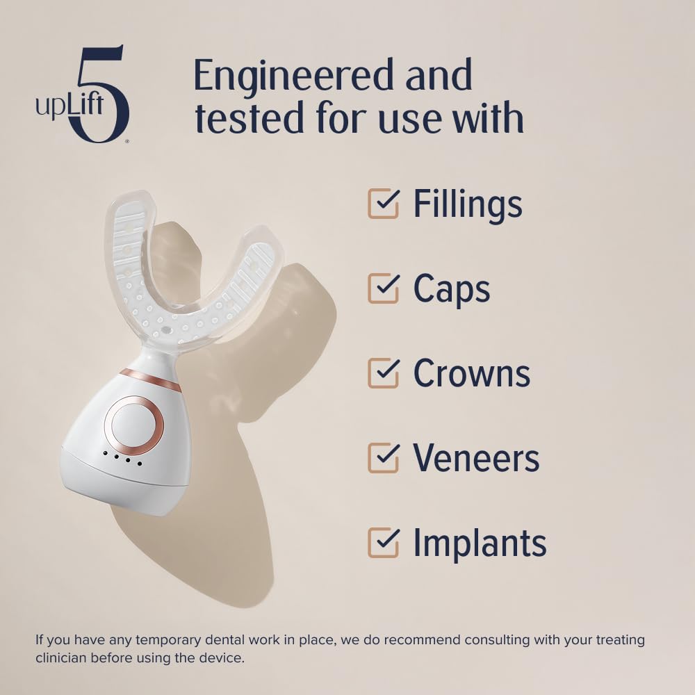 upLift 5 Pulsating Facial Lift | 5 Minute Age Reversal Device, Contours & Improves Facial Structures, Tightening & Toning of Skin