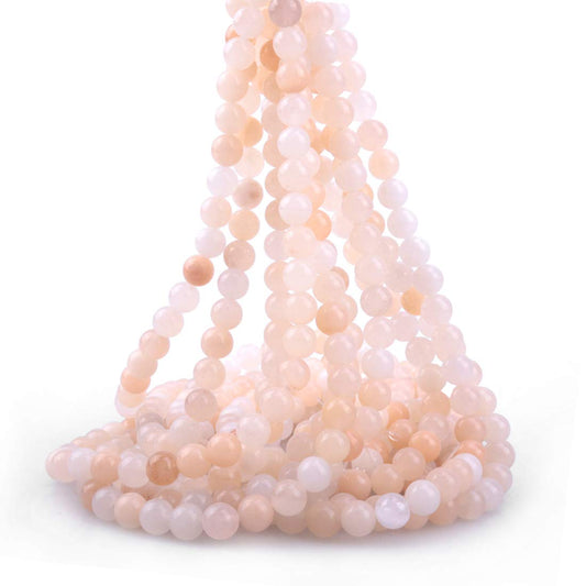 ICAI Beads 10mm Natural Pink Aventurine Stone Round Loose Stone Beads for Jewelry Making DIY Crafts Design 1 Strand 15" APPR.34-36pcs