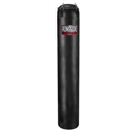 Ringside 100-Pound Muay Thai Heavy Bag, Sturdy Powerhide Punching Bag for Boxing, MMA, Muay Thai, and Kickboxing Training and Workout, Includes Chain and Swivel, Black, 72" H x 13" Dia.
