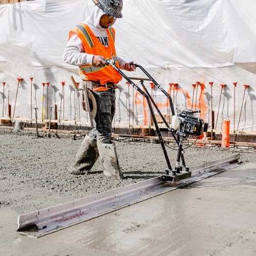 TOMAHAWK 37.7cc Gas Concrete Power Screed Cement Finishing Vibrating Motor Vibra Finisher Tool