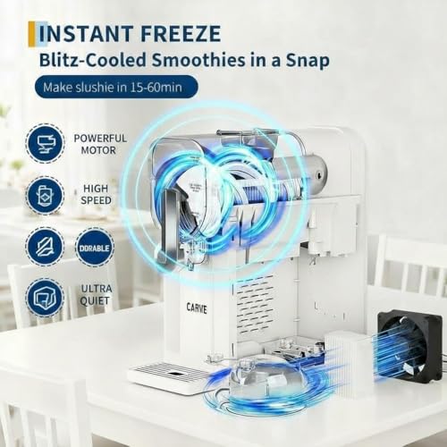 Slushie Machine for Home, 88 oz Ice-Free Frozen Drink Machine with 6 Preset Programs, Margarita Machine with Self-Cleaning Function, Slushy Maker for Frozen Margaritas, Cocktails, Frappés
