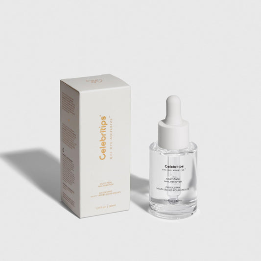 Celebritips Bye Bye Adhesive™ | Press-On Nail Remover | Odorless, Non-toxic, Gentle | 30ml (1.01 fl.oz)