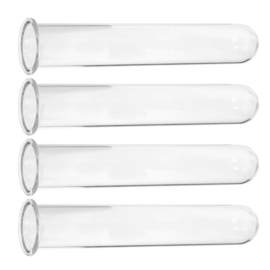 Cabilock 4pcs Glass Propagation Test Tube Vase Set 2.5x3x18cm Hydroponic Plant Holder for Small Terrarium and Flower Display Home Decor