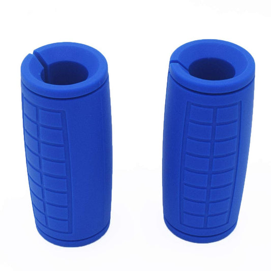 qibylift Pull Up Thick Bar Adapter, Weight Grips Bar Fit for Standard Barbell - Dumbell Handles, Silicone Rubber Barbell Grips for Weight Lifting Cable Attachments & Fitness Training (Blue)