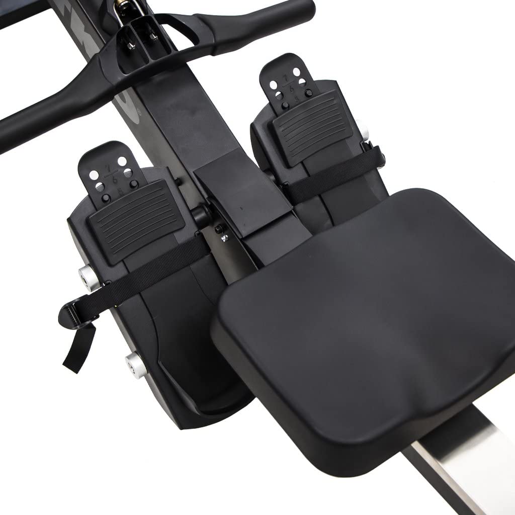 TKO AirRaid Rower | Air Resistance Rowing Machine for Home & Commercial Use | Foldable Air Rowing Machine with 9 Damper Levels, LCD Console, Smooth Glide Rower Machine