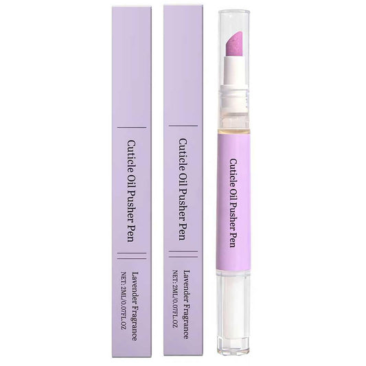Ceramic Nail Polish Brush Pen, 2-In-1 Nail Cuticle Care Oil Pen, Nail Care Tool For Dry And Damaged Nails, Moisturizing Nail Polish For Hangnails And Added Shine (2 Pcs)