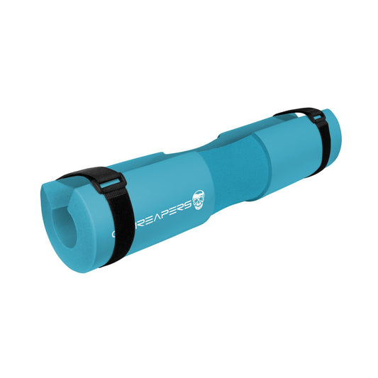 Gymreapers Barbell Squat Pad - Protective Bridge Pad for Hip Thrust, Squats, Lunges - Hip Support, Neck Protection for Bar (Cyan)