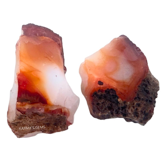Red Carnelian, 2 Pcs, Crystals, Rocks, Jade, Crystals and Healing Stones, Witchcraft Supplies, Healing Crystals, Stones, Healing Stones, Rock Collection, Agate, Raw Stones (Red Carnelian, 2 Pcs)