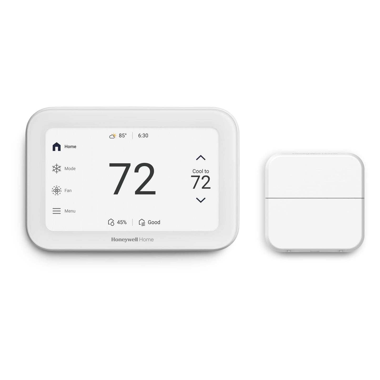 Honeywell Home X8S Smart Thermostat with Room Sensor, Video Doorbell Compatibility, IAQ Control, and Customizable Touchscreen Display, White