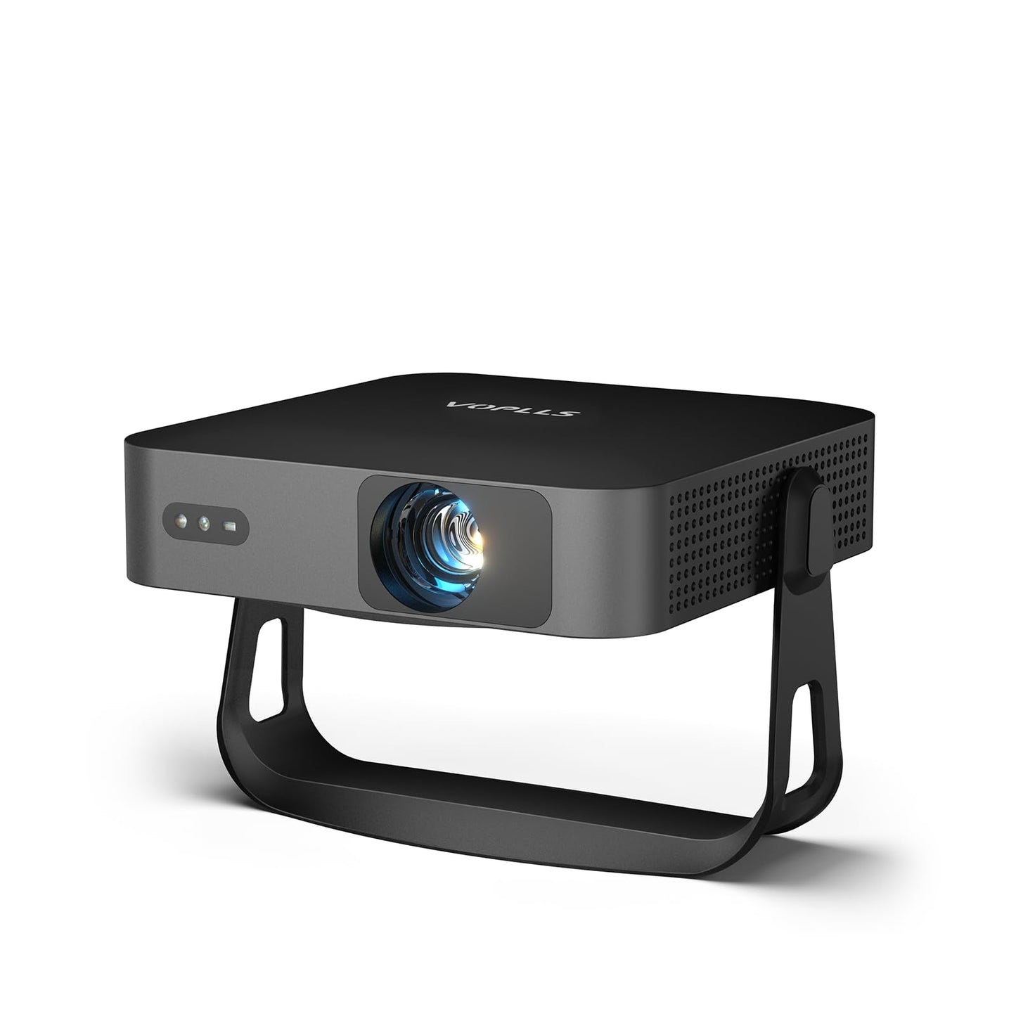 【360°Adjustable Stand & Auto Focus/Keystone】Mini Projector with WiFi and Bluetooth, Native 1080P Portable Outdoor Movie Projector, VOPLLS Home Projector 4K Support for HDMI/USB/AV/Phone/Laptop(black)