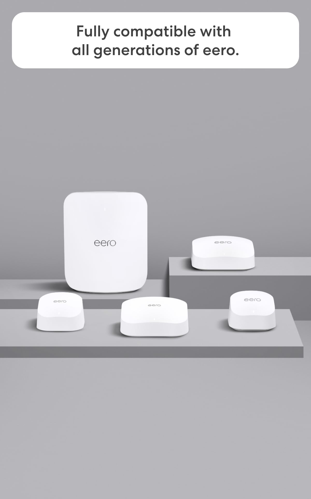 Amazon eero 7 dual-band mesh Wi-Fi 7 router (newest model) - Supports internet plans up to 2.5 Gbps, Coverage up to 4,000 sq. ft., 2-pack