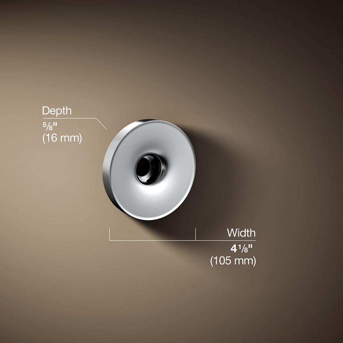 Kohler 923-CP Wall- or Ceiling-mount Bath Filler, Polished Chrome