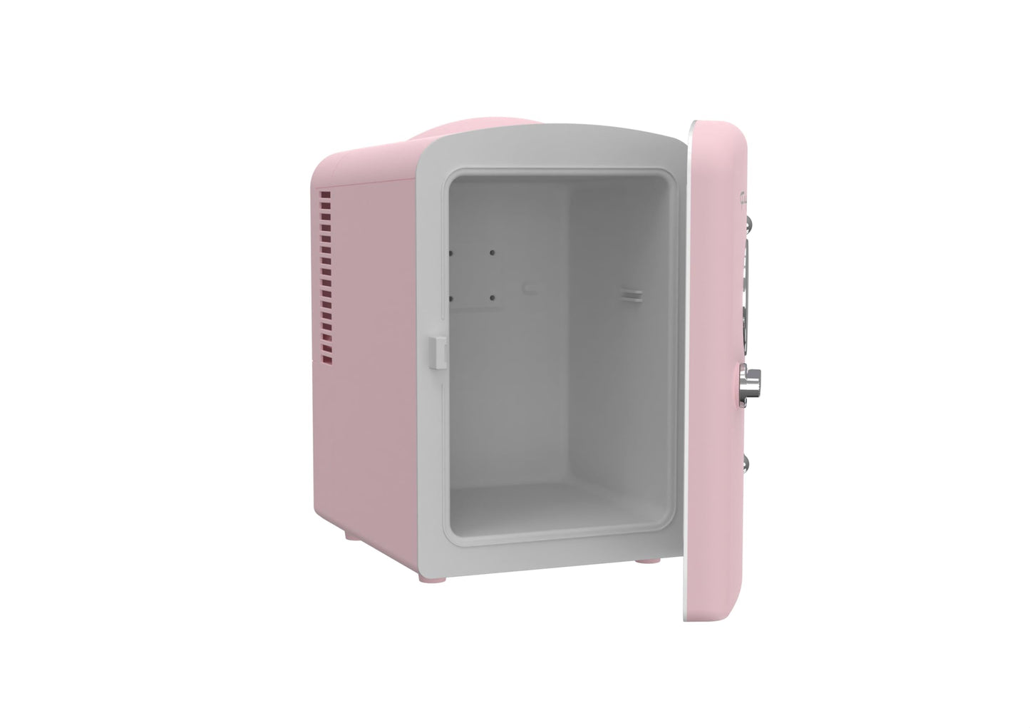 Frigidaire EFMIS171 Retro Mini Portable Personal Fridge - Ideal for Home, Office or Dorm - Includes Carrying Handle, AC/DC Wall/Car Charger (Pink)