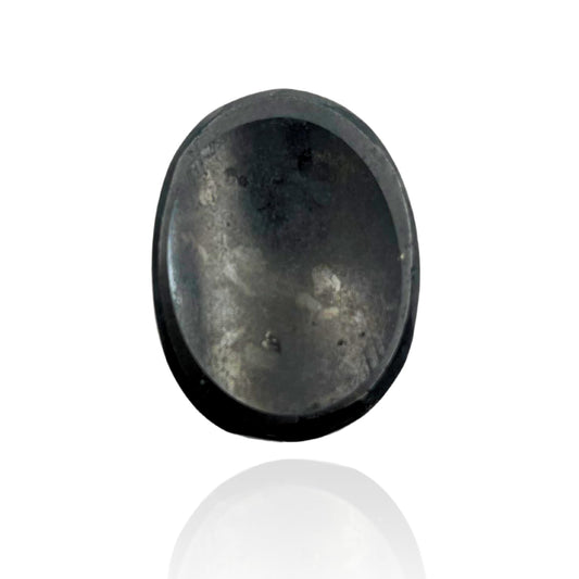GEMSCITE Black Tourmaline Thumb Worry Stones Metaphysical Gemstone Crystal Healing Reiki Men Women Gift FENG Shui Positive Energy Love Wellness Palm Stones Wicca Powerful
