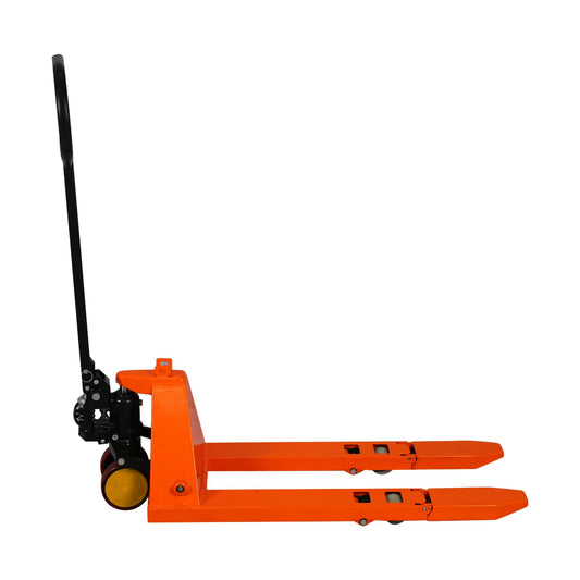 Tory Carrier Narrow Pallet Truck, Manual Hand Truck, Mini Pallet Jack, Foldable Handle and Forks 2200lbs Capacity 31.5" Lx15 W Froks