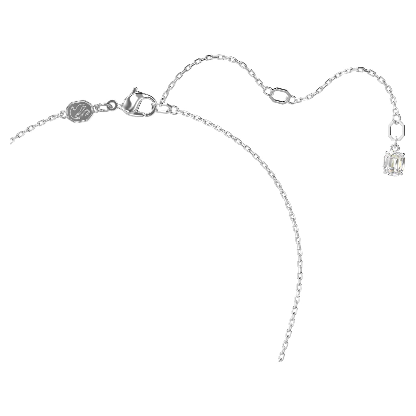 Swarovski Mesmera set, Pear cut, Octagon cut, White, Rose gold-tone finish