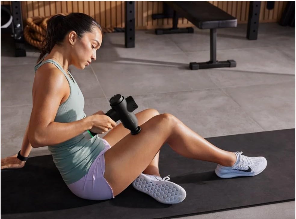 Hyperice Hypervolt 2 Pro - Featuring Quiet Glide Technology - Handheld Percussion Massage Gun - 5 Speeds, 5 Interchangeable Heads - Helps Relieve Sore Muscles and Stiffness