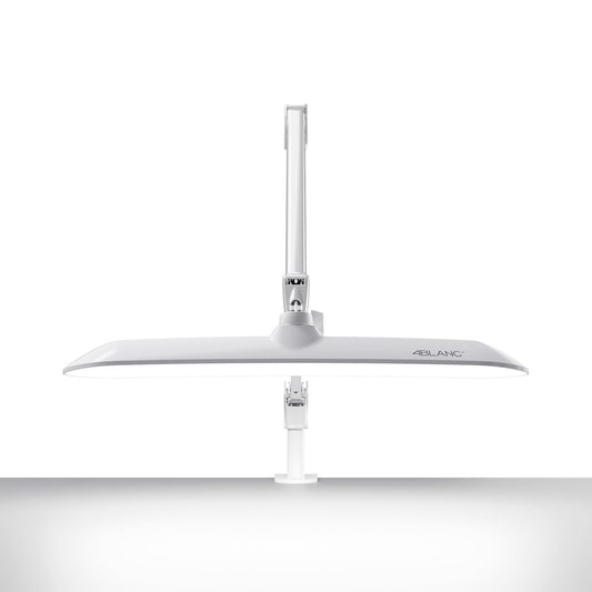 4BLANC Pro Nail Lamp for Nail Technicians, RG0 Eye-Caring Professional Desk Lamp, Advanced UV Filtering, Flicker-Free, CRI 93+, 30W, Clean Desk Mount or Clamp, Remote Ready