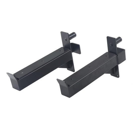 ZUKAM 2.36inch Barbell Safety Catches Squat Rack Safety Arm Spotter Fit for 2.36x2.36 Power Rack Cage with 1" or 5/8" Hole