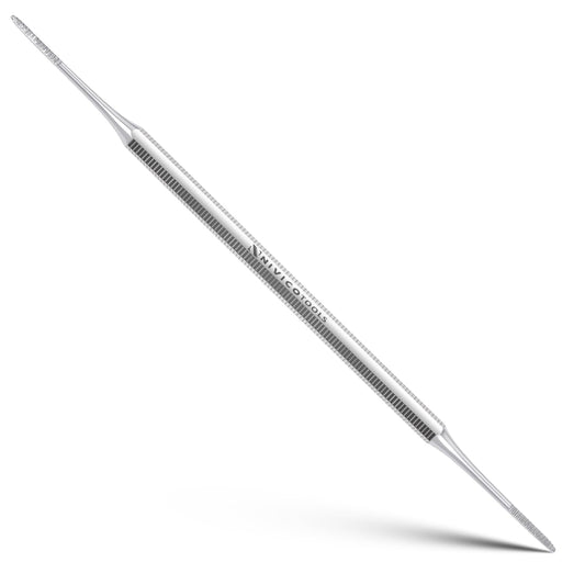 NIVICO Corner File Nail Pusher And Cuticle Pusher Tool | Hex handle Solid Cuticle Remover, Nail Cleaner And Scraper for Nail Techs, Manicure And Pedicure Essentials