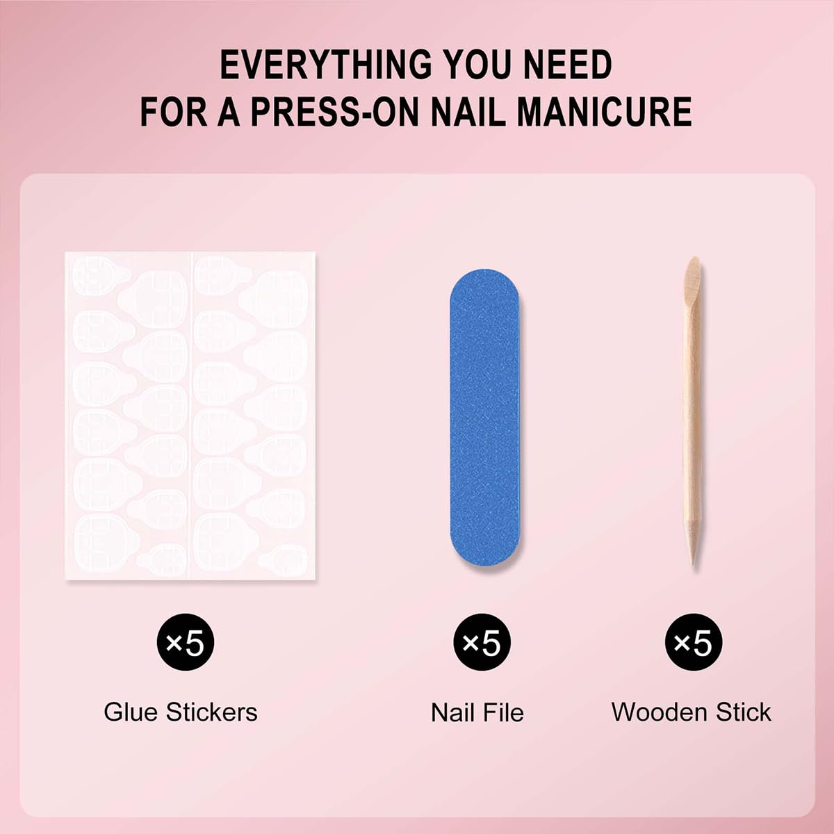 120 Pcs French Tip Press on Nails Short Square Fake Nails Black French Tip False Nails Full Cover Acrylic Glue on Nail Nude Pink Artificial Stick on Nail for Women Manicure