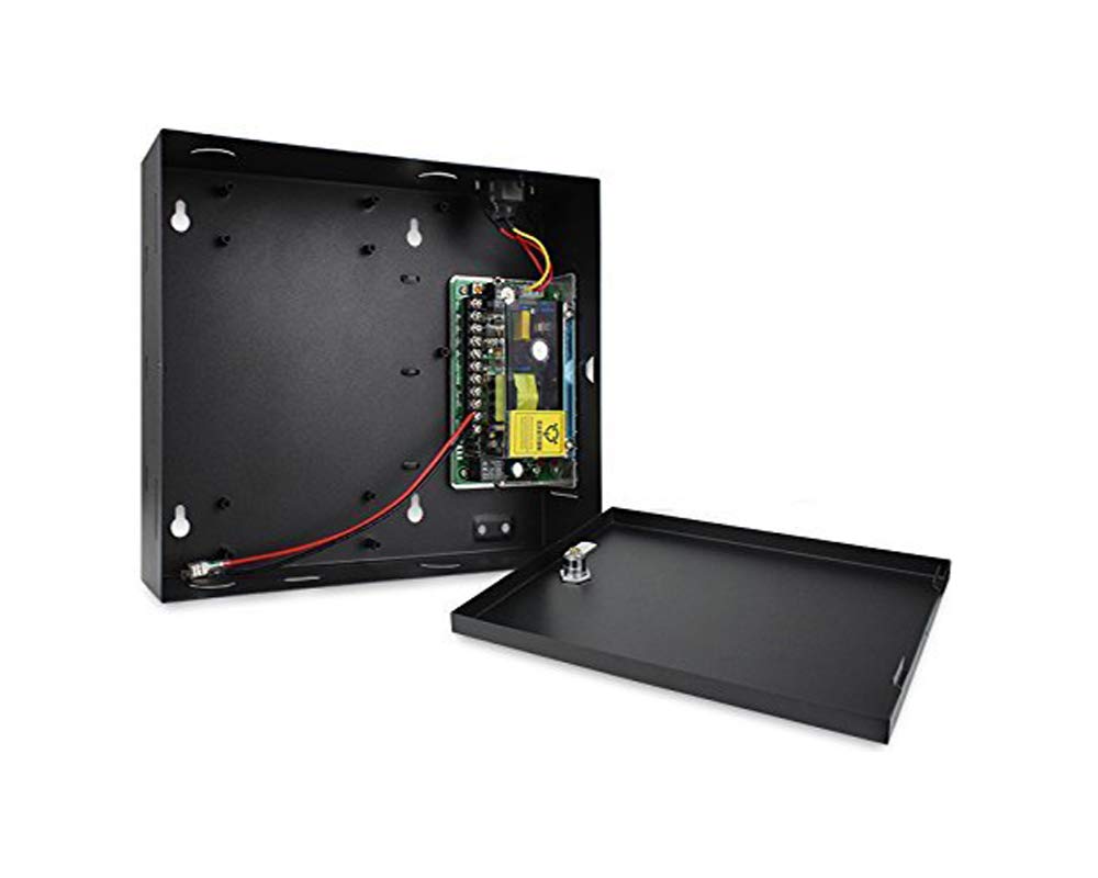 MENGQI-CONTROL Waterproof Metal Keypad Reader TCP/IP 2 Doors Access Control Kit Outdoor Install Magnetic Lock Metal Exit Button 110V Power Box RFID Cards/Key Fob(Phone APP remotely Open Door)