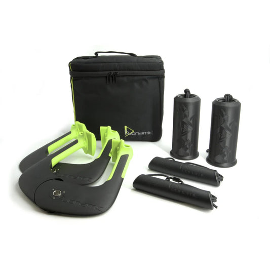 Duonamic Ultimate Switch Grips Package | Complete Grip Strength Training System with Eleviia Handles, Travel Bag & 3 Sizes of Switch Grips | Ideal for Pull-Up Bars, Cable Machines & Resistance Bands | Train Anywhere