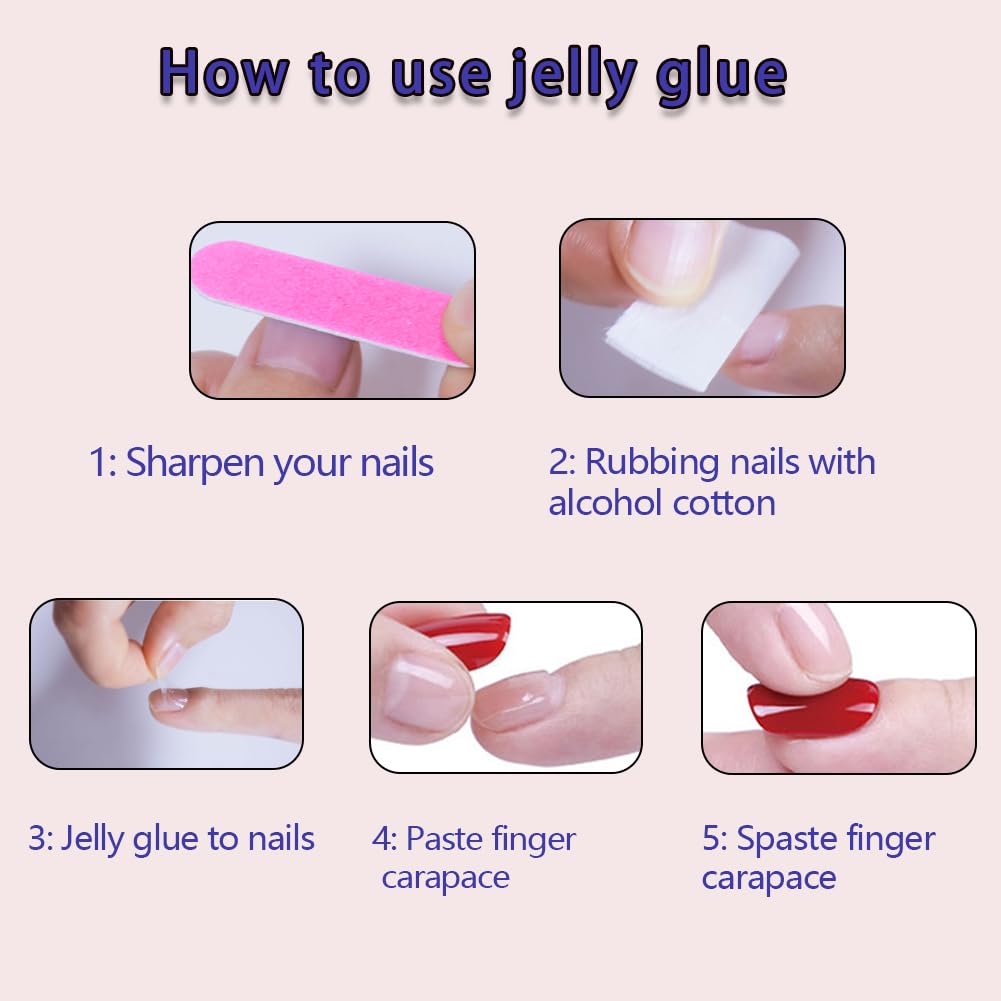 RUPOFUZA Red Press on Nails Short 24Pcs Square Fake False Nails with Solid Colour Designs Acrylic Nail Press ons Artificial Stick on Nail for Women