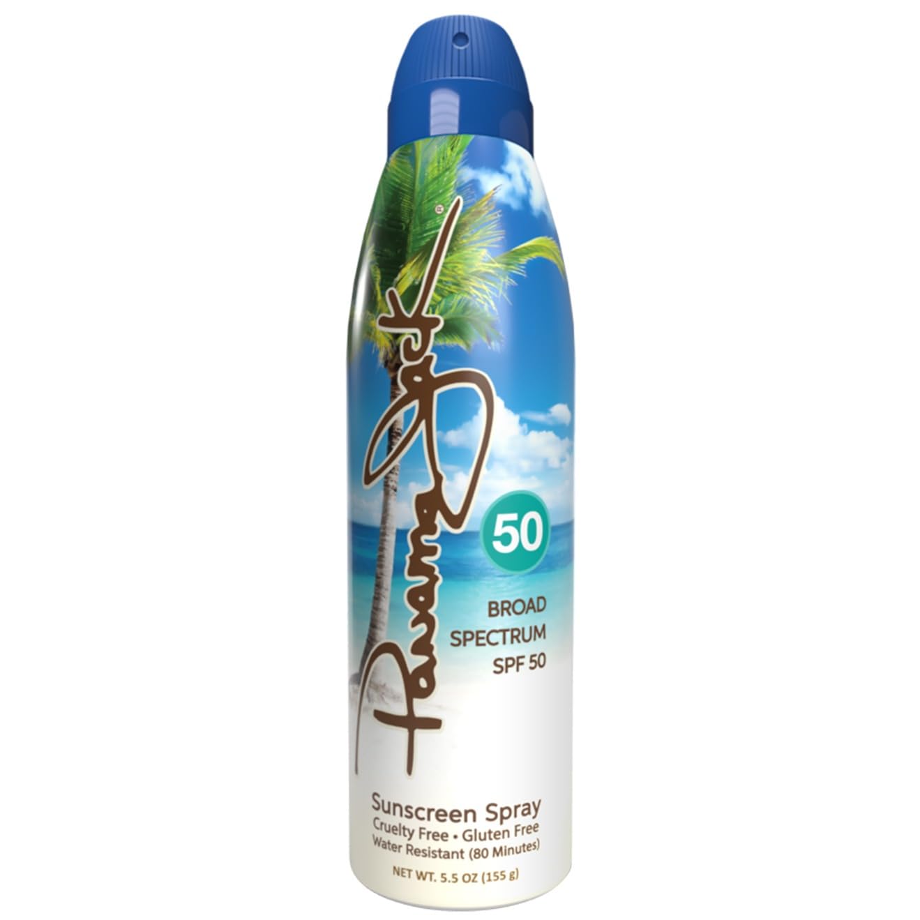 Panama Jack Continuous Spray Sunscreen - SPF 50, Broad Spectrum UVA/UVB Protection, PABA, Paraben, Gluten & Cruelty Free, Water Resistant (80 Minutes), 5.5 OZ (Pack of 12)