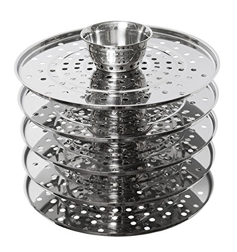 Uzbek 5 Tier / Level 20 qt. 18/10 Stainless Steel Steamer, Cooker, Warmer for Dumplings, Mantovarka, Manti