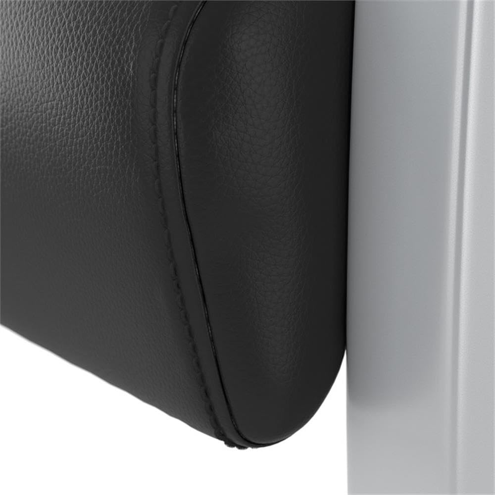 Bush Business Furniture Arrive Waiting Room Guest Chair with Arms in Black Vinyl, Reception Area Seating for Office and Lobby