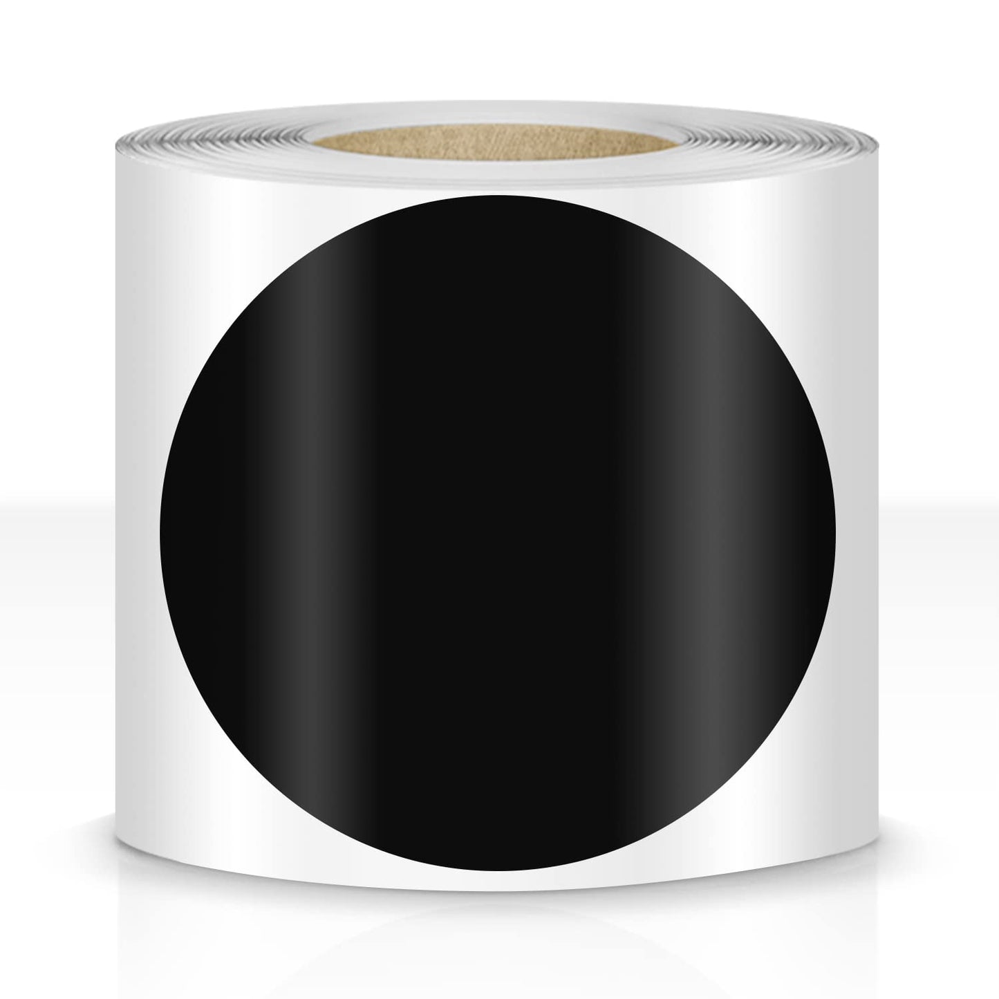 EVQ 200 PCS Dot Shaped Floor Marking Tape 3.5" Inch Vinyl Floor Dot Decal Removable Classroom Line Marker Social Distancing Dot Sticker Black