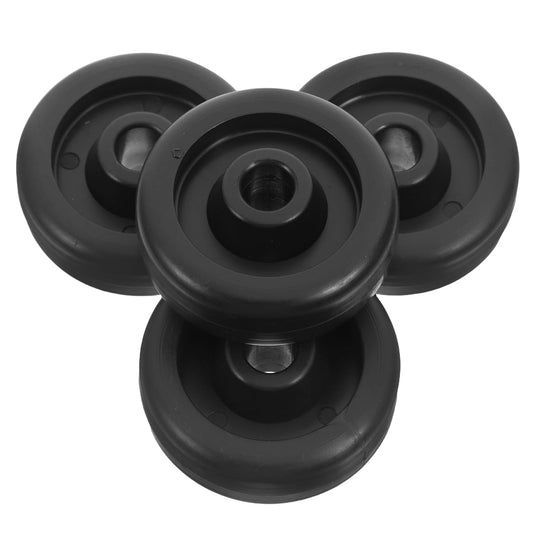 BCOATH Replacement Roller Wheels for Fitness Equipment 4-Pack Wear-Resistant Exercise Roller Wheels Compatible with Treadmills and Stationary Bikes Easy Mobility Fitness Spare Parts 2.08In