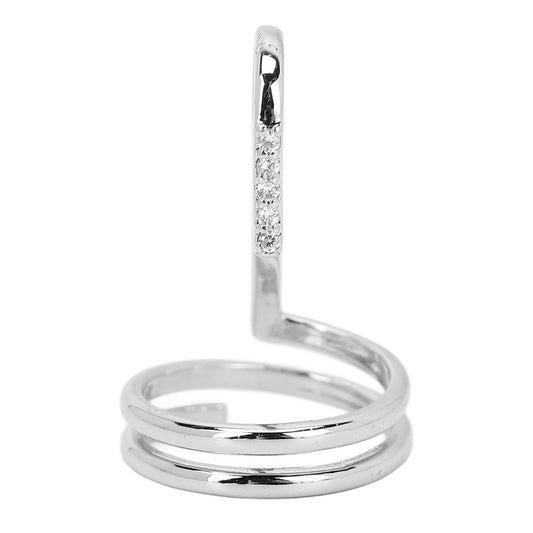ZAICOLER Electroplated Copper Finger Nail Ring, Plating Jewelry Ring, Decorative for Parties, Weddings & Daily Wear, Ideal for Girlfriends (#2)