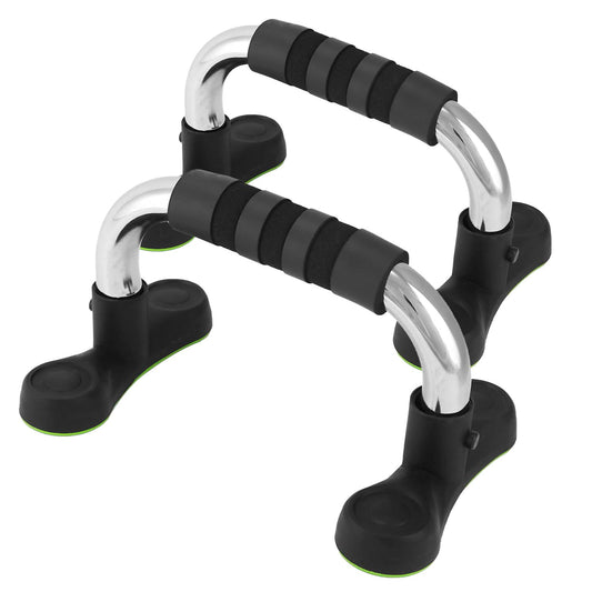 QWORK Steel Push Up Handles for Floor, Portable Push Up Stands with Non-Slip Grip, Angled Incline