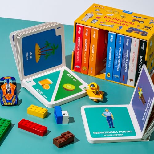 My First Bilingual Library: A Spanish-English Vocabulary Board Book Set of Colors, Numbers, Animals, ABCs, and More (Si Sabo Bilingual Books for Kids)