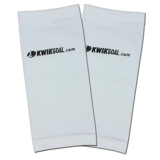 Kwik Goal Youth Shin Guard Compression Sleeves, White