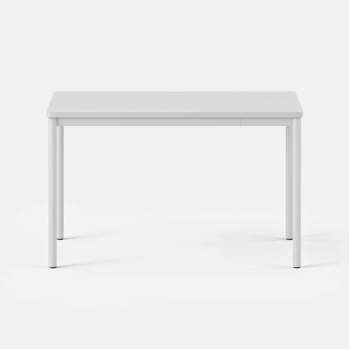 Branch Daily Desk - Functional at Home Office Desk with Effortless Assembly, Timeless Design, Rounded Corners, and Built-in Cable Notch - 48” W x 28.5” H x 24” D - White Work Table