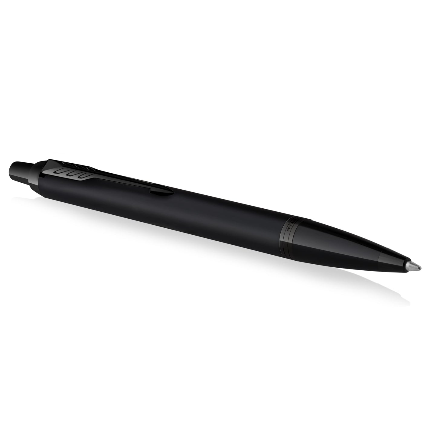 Parker IM Ballpoint Pen | Matte Black with Black Trim | Medium Point with Blue Ink Refill | Gift Box