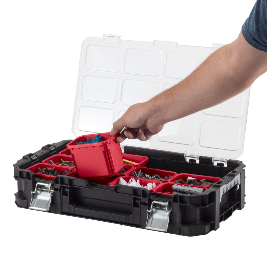 Keter 240051 Connect Organizer Tool Box, Black/Red, 54 x 30.2 x 11.5 cm