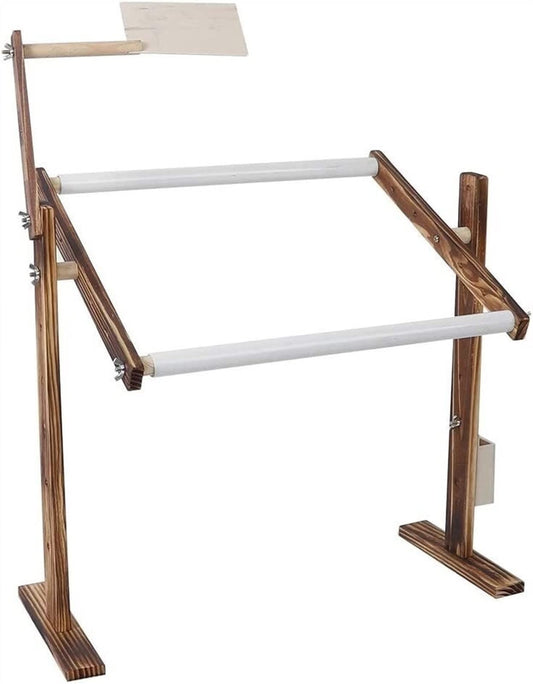 SDVantage Cross Stitch Frame Cross Stitch Frame Stand,Embroidery Rack Frame Floor-Standing Type 360° Adjustable Embroidery Rack