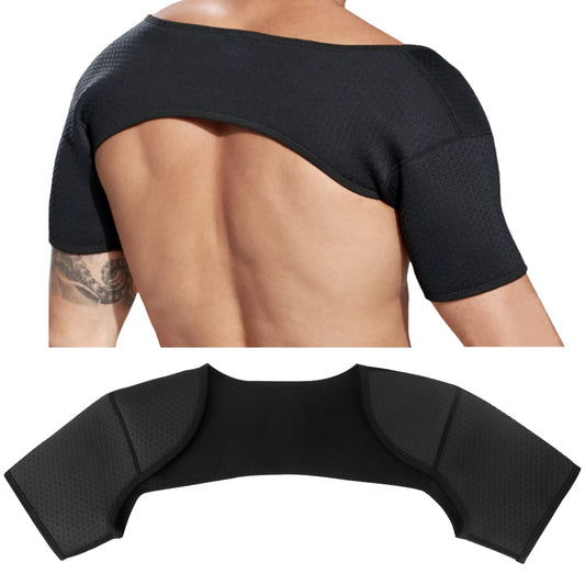 FERCAISH Double Shoulder Brace, Breathable Sports Protective Gear for Chronic Tendinitis Pain Relief, Shoulder Strap Brace for Sleeping Outdoor Lifting Sports(M)
