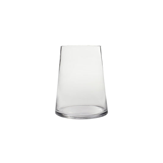 WGV Tapered Glass Vase, Width 3.9", Height 4.5", (Multiple Sizes Choices) Clear Taper Up Cylinder Floral Planter Bouquet Centerpiece for Wedding Event Home Decor, 1 Piece (VTC7205)