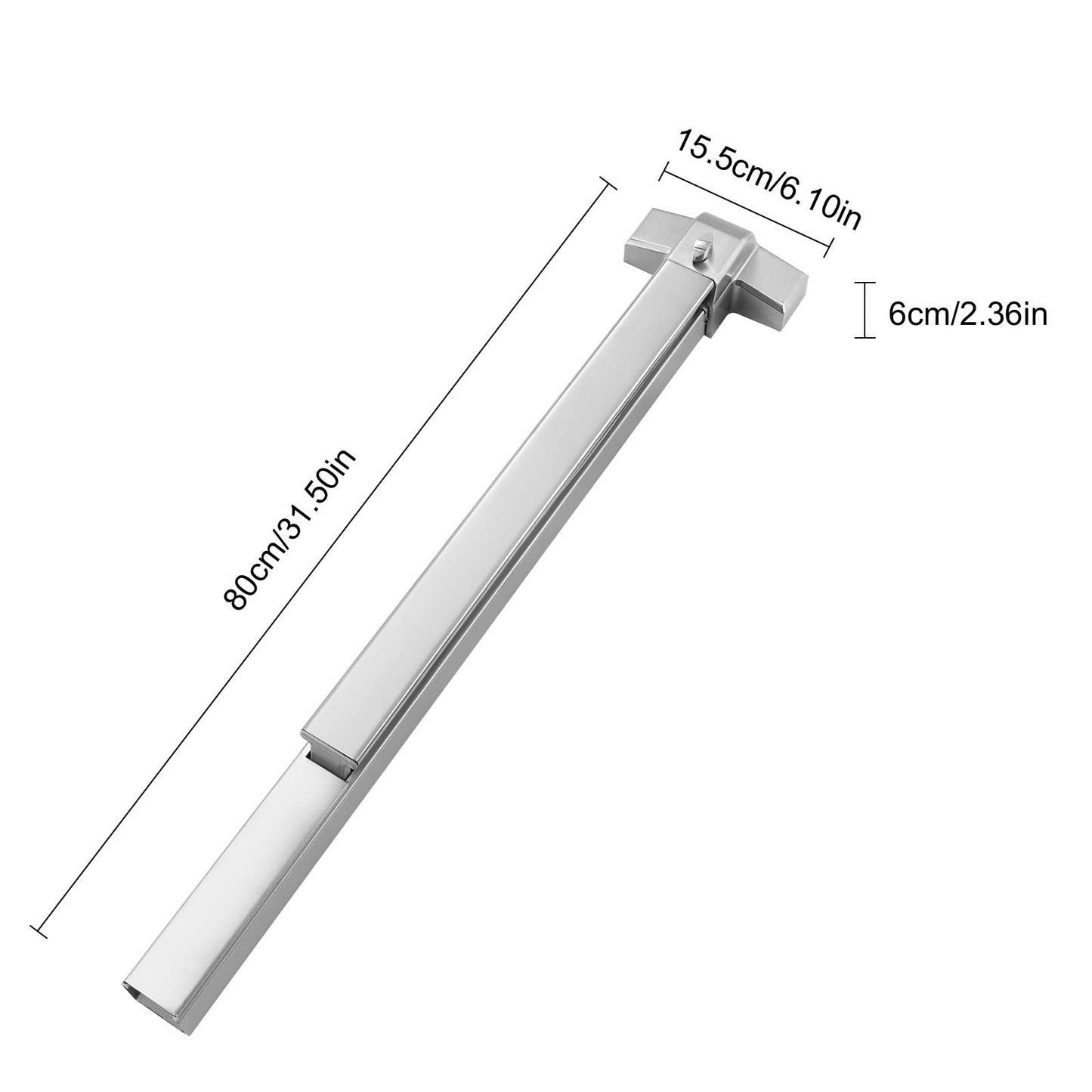 DUIBAII Door Push Bar Panic Exit Device, Stainless Steel Commercial Emergency Exit Door Push Bar, Emergency Hardware Door Bar Lock for Exit Door